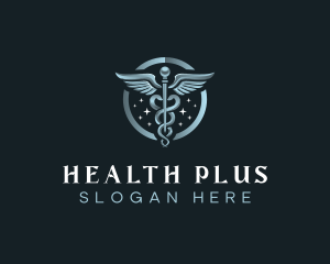 Health Medicine Caduceus logo design