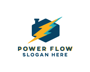 Electric Lightning Power Supply logo design