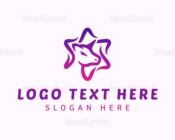 Magical Pony Unicorn Logo