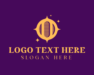 Golden Astral Letter O Logo