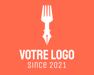 Food Stand - Food Critic Pen logo design
