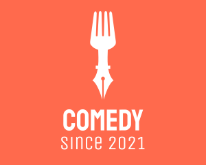Writer - Food Critic Pen logo design