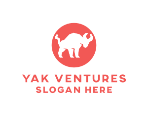 Yak - Strong Bull Horns logo design