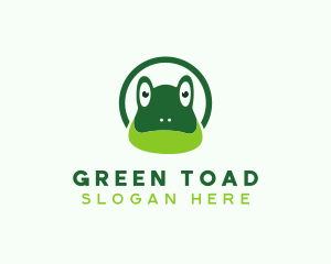 Toad Frog Amphibian logo design