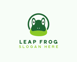 Toad Frog Amphibian logo design