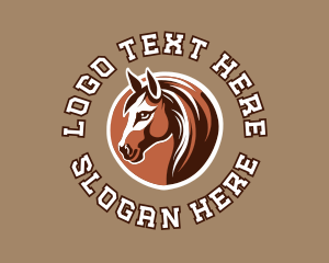 Stable - Stallion Horse Stable logo design