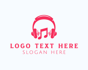 Headphones - Music Audio Headset logo design