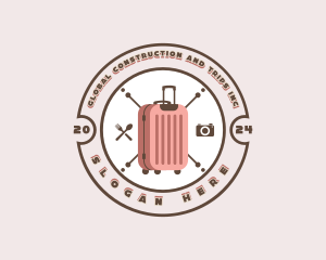 Traveler Luggage Trip logo design