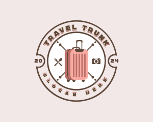 Suitcase - Traveler Luggage Trip logo design