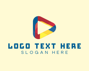 Modern - Play Button App logo design