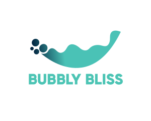 Liquid Water Bubbles logo design