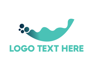 Mint - Liquid Water Bubbles logo design