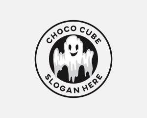 Scary Halloween Ghost  Logo