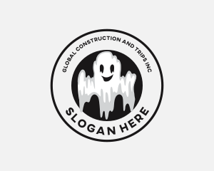 Scary Halloween Ghost  Logo