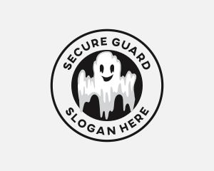 Scary Halloween Ghost  Logo