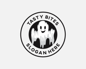 Scary Halloween Ghost  Logo