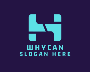 Digital Letter H Logo