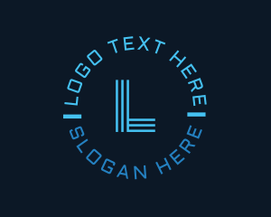 Program - Cyber Neon Technology logo design