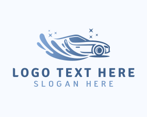 Blue - Gradient Car Wash logo design