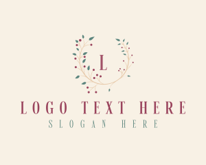 Floral - Elegant Floral Wreath logo design