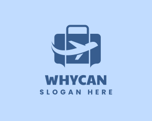 Airplane Luggage Travel Logistics Logo