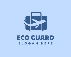 Steward - Airplane Luggage Travel Logistics logo design