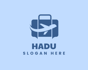 Tourism - Airplane Luggage Travel Logistics logo design