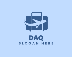 Airport - Airplane Luggage Travel Logistics logo design