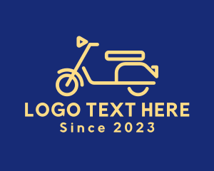 E Bike - Electric Scooter Tour logo design