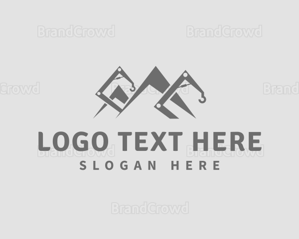 Mountain Crane Construction Logo Brandcrowd Logo Maker