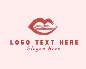 Dating - Beauty Lipstick Cosmetic logo design