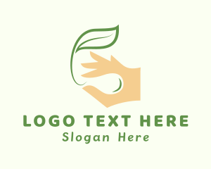 Leaf - Leaf Farmer Hand logo design