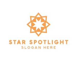 Luxury Orange Star logo design