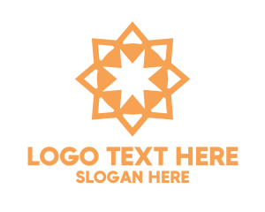 Orange Star - Luxury Orange Star logo design