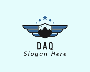 Aviation - Stars Mountain Wings logo design