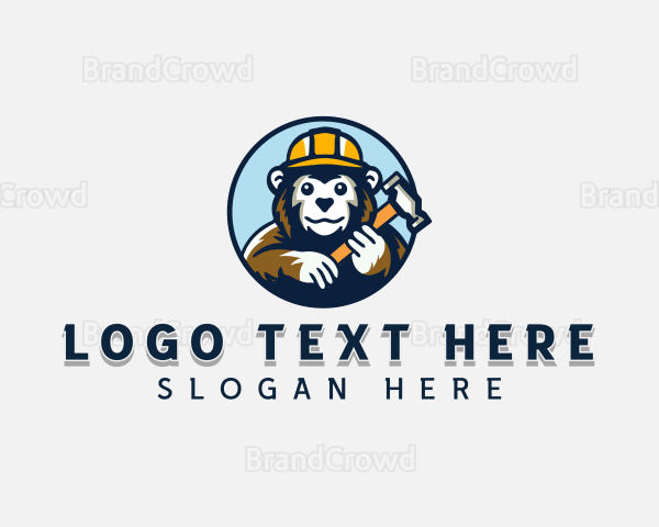 Bear Repair Handyman Logo