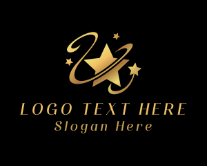 Entertainment - Star Swoosh Agency logo design