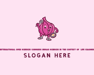 Produce - Cooking Onion Cartoon logo design