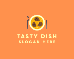 Dish - Escargot Seafood Restaurant logo design