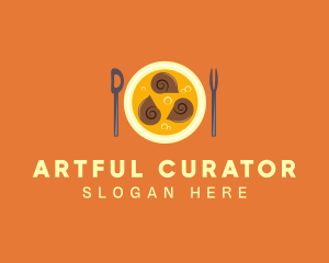 Escargot Seafood Restaurant logo design