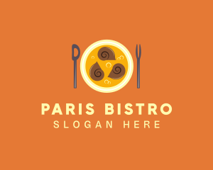 Escargot Seafood Restaurant logo design