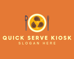 Escargot Seafood Restaurant logo design