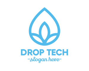 Drop - Water Flower Drop logo design