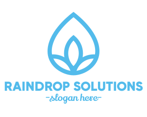 Drop - Water Flower Drop logo design