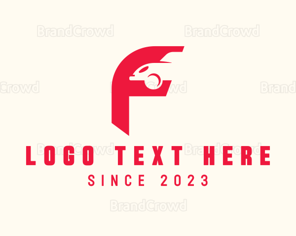 Car Repair Letter F Logo