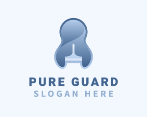 Disinfectants - Blue Squeegee Cleaner logo design