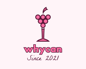 Winemaker - Grape Fruit Glass logo design