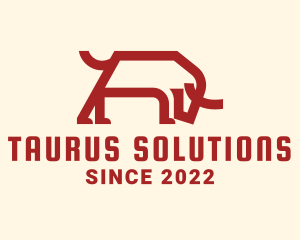 Bull Taurus Animal logo design