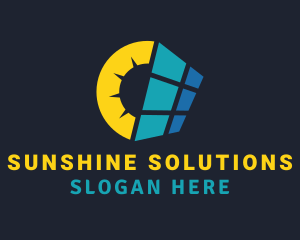 Sunlight Solar Panel  logo design