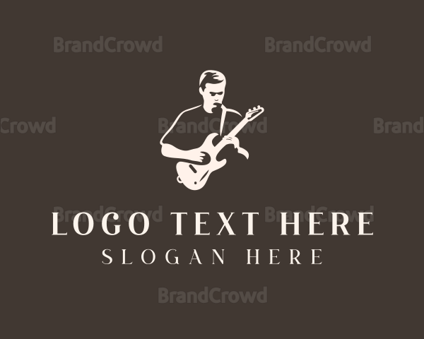 Concert Country Music Guitarist Logo